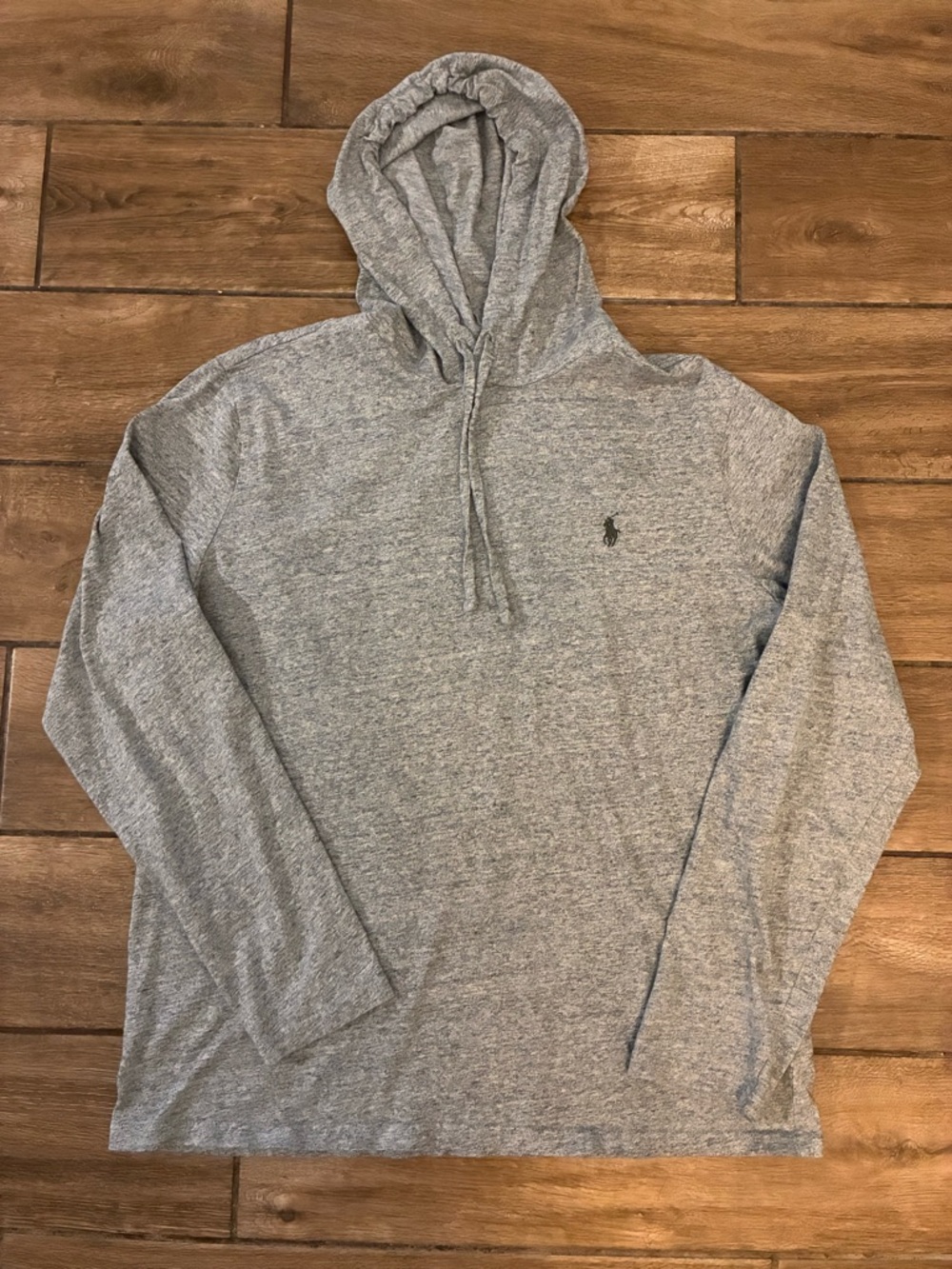 Polo Ralph Lauren Jersey Hooded Tee Dark Vintage Heather Large